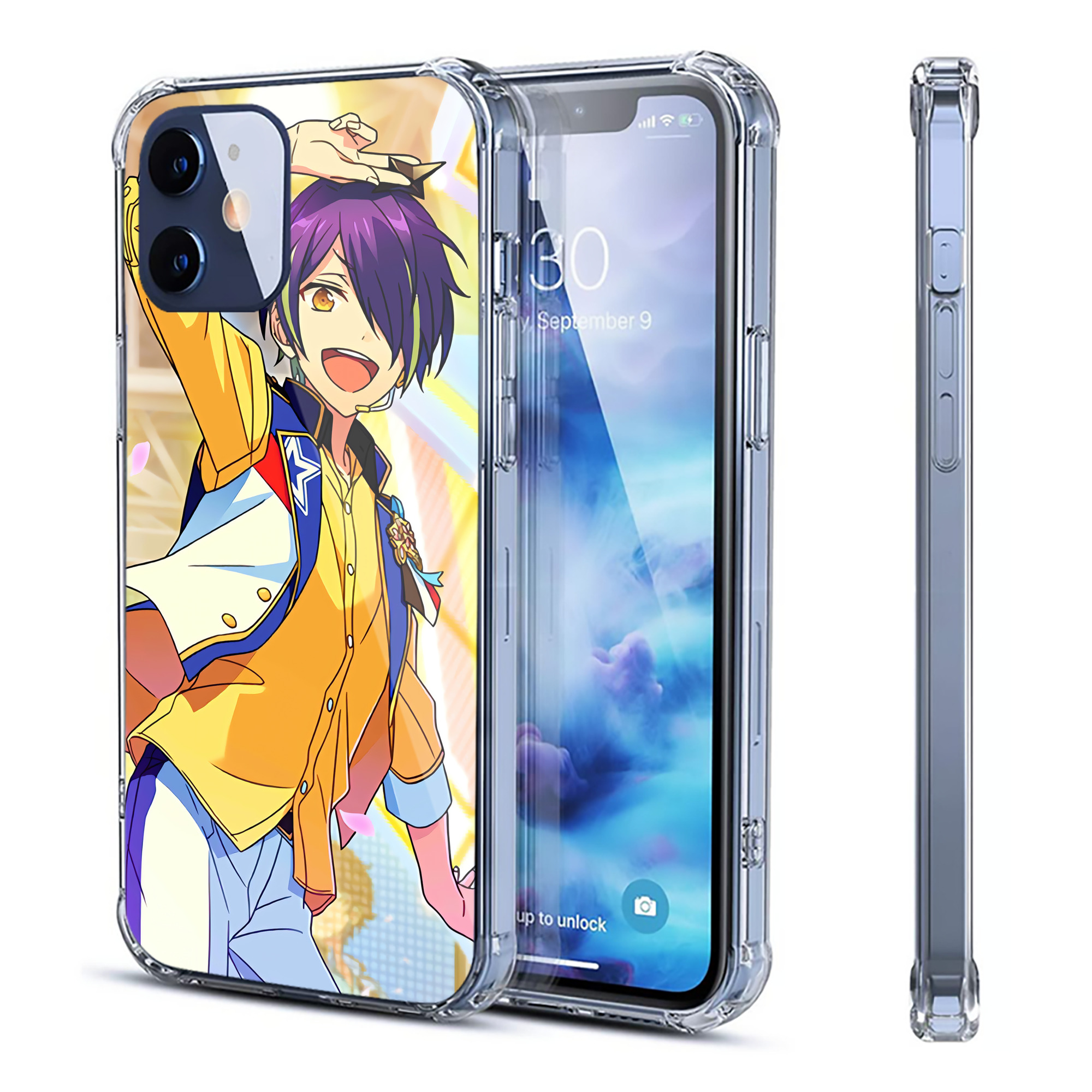 （画像用） あんさんぶるスターズ! Ensemble Stars 【iPhone 12シリーズ対応】透明スマホケース（クリアソフトケース）